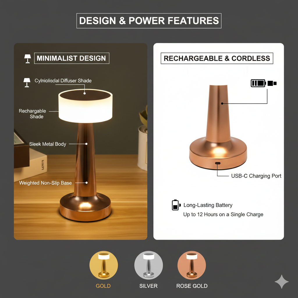 Minimalist LED Desk Lamp