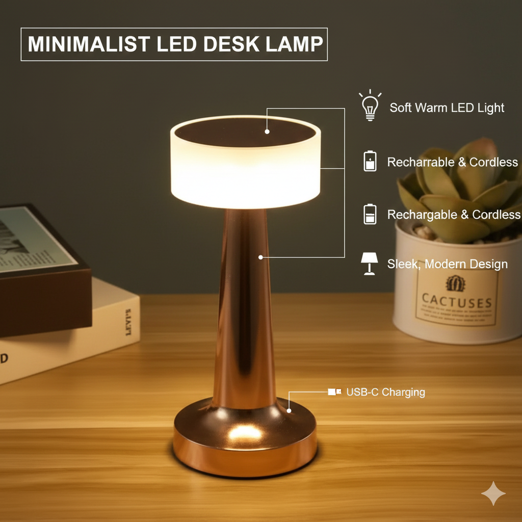 Minimalist LED Desk Lamp