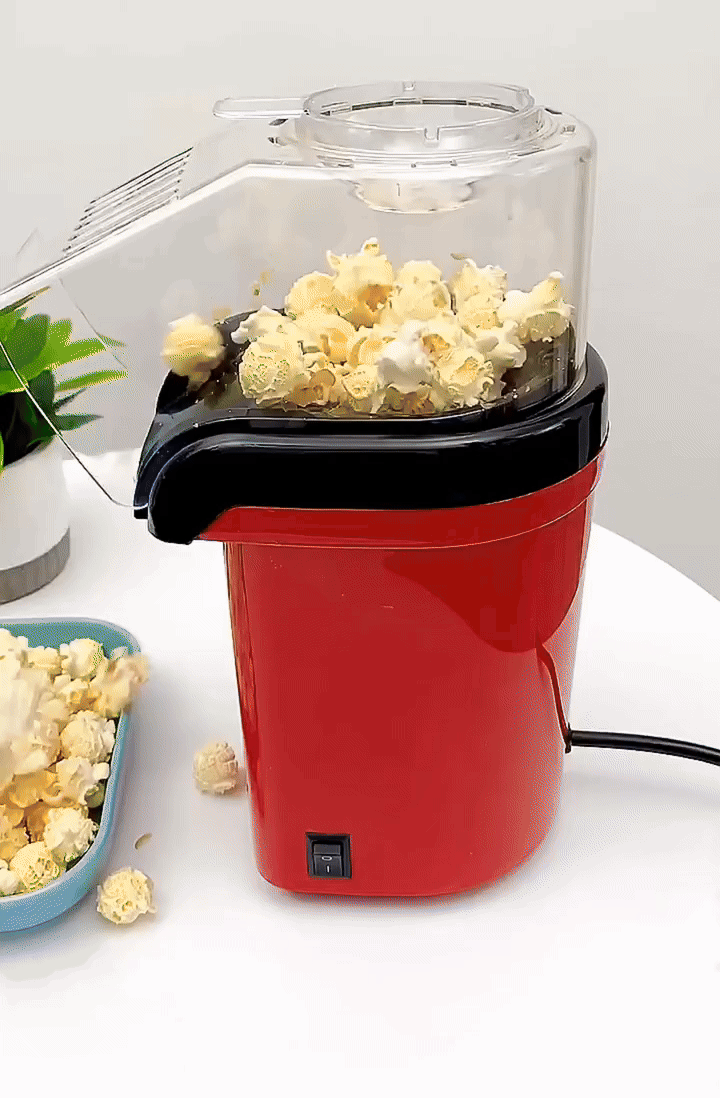 Electric Hot Air Popcorn Maker – Oil Free Snack in 3 Mins