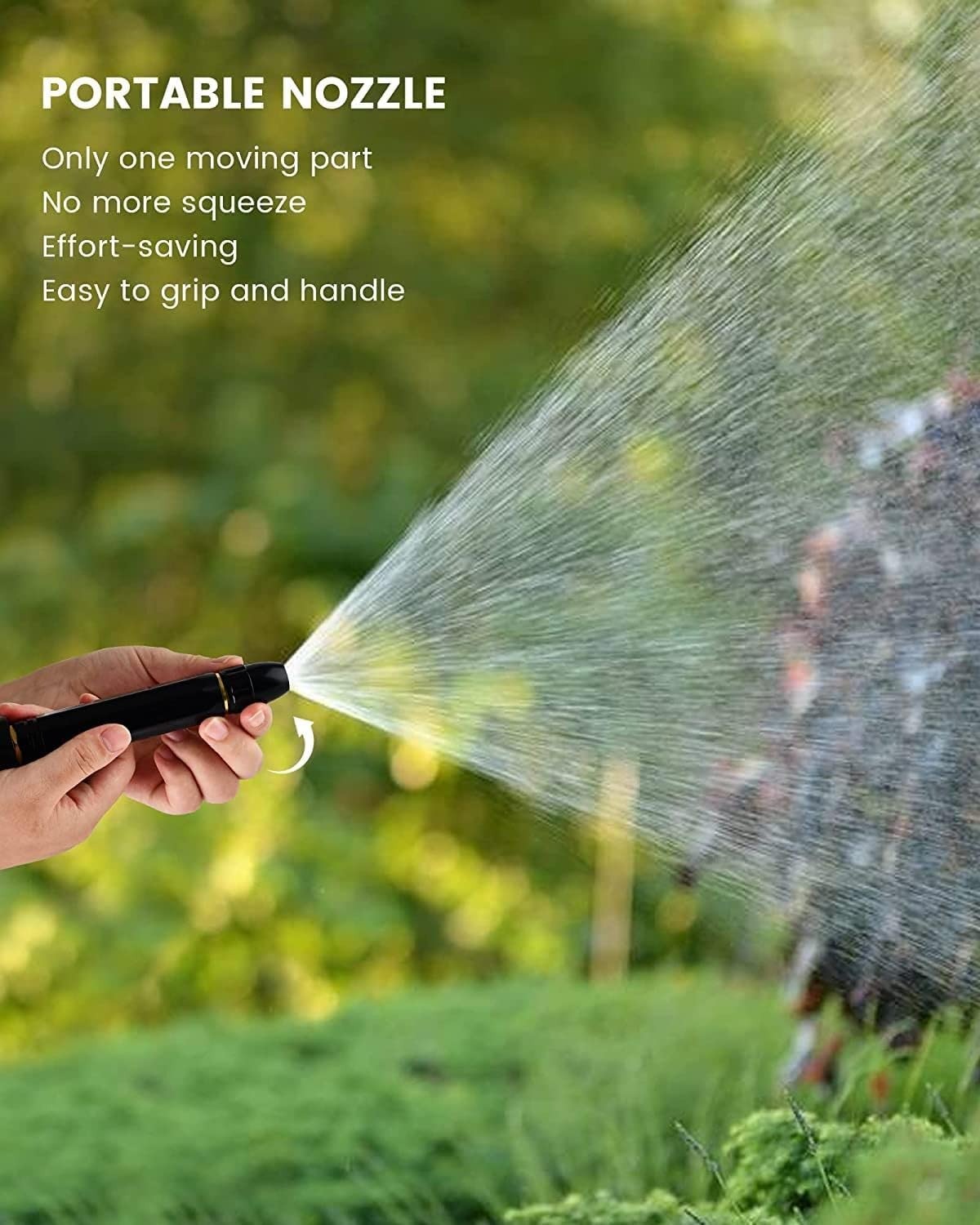 💦 Portable Hose Nozzle 🚿 Adjustable Spray for Car Wash, Garden & Cleaning 🌿