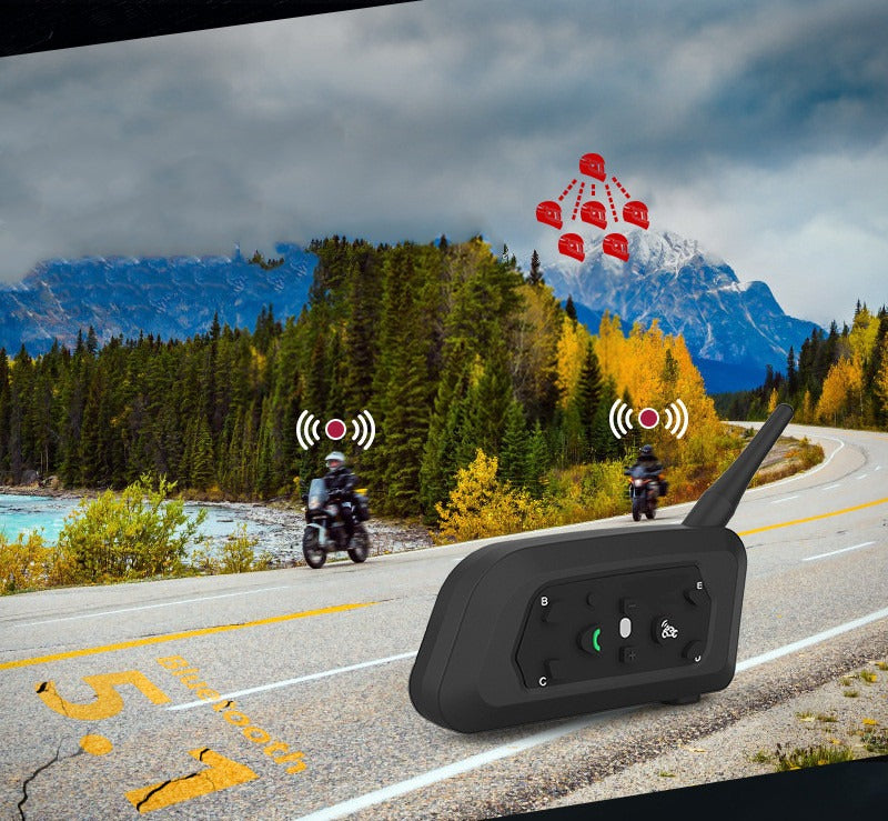 800m Bluetooth Range 🏍 5 Riders Link 🔊 Single Pack