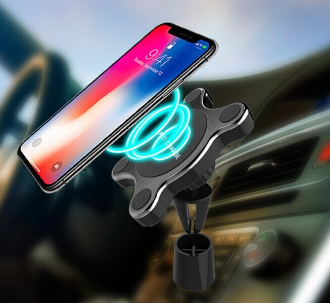🔋 MagSafe Qi Wireless Car Charger 🚗 Strong Magnetic Mount ⚡ iPhone Friendly
