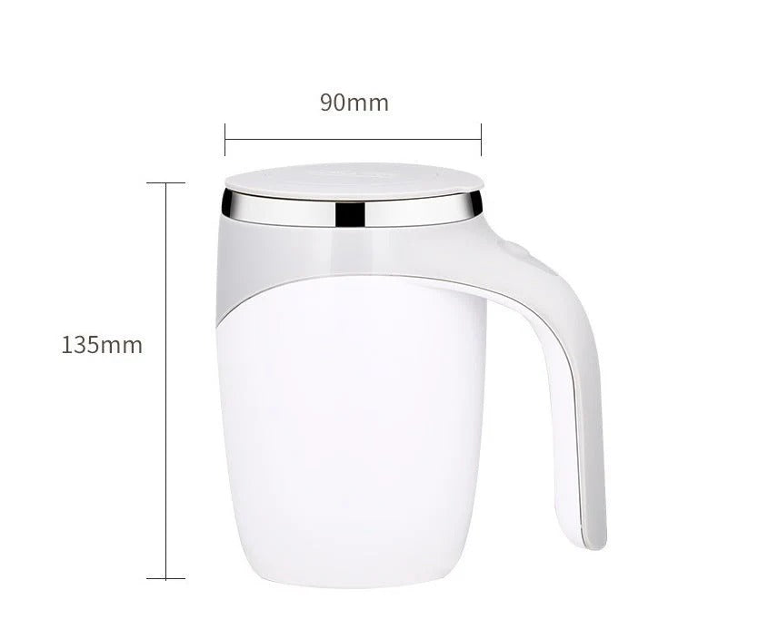 ☕ Electric Stirring Coffee Mug ⚡ Auto Magnetic Cup 🔋 USB Rechargeable Mug 🌀