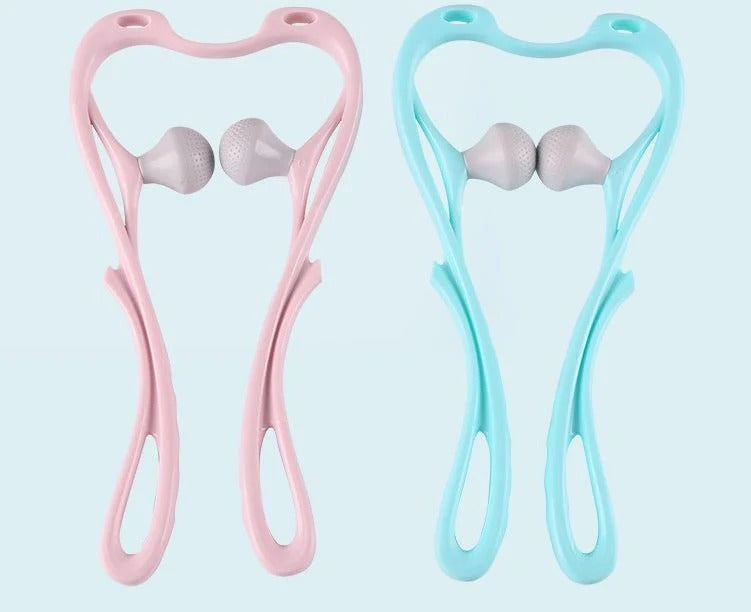 💆‍♀ Double Ball Cervical Massager – Relieve Neck Pain & Stress Instantly! 🔵✨