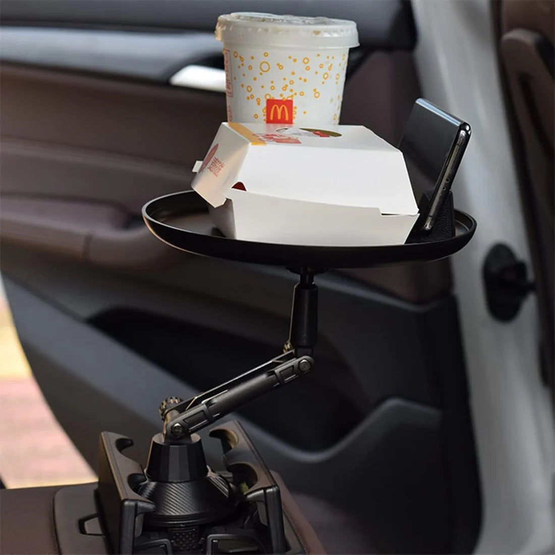 🍔 Car Cup Holder Tray 🍟 Enjoy Snacks & Drinks Easily While You Drive 🚗🛻